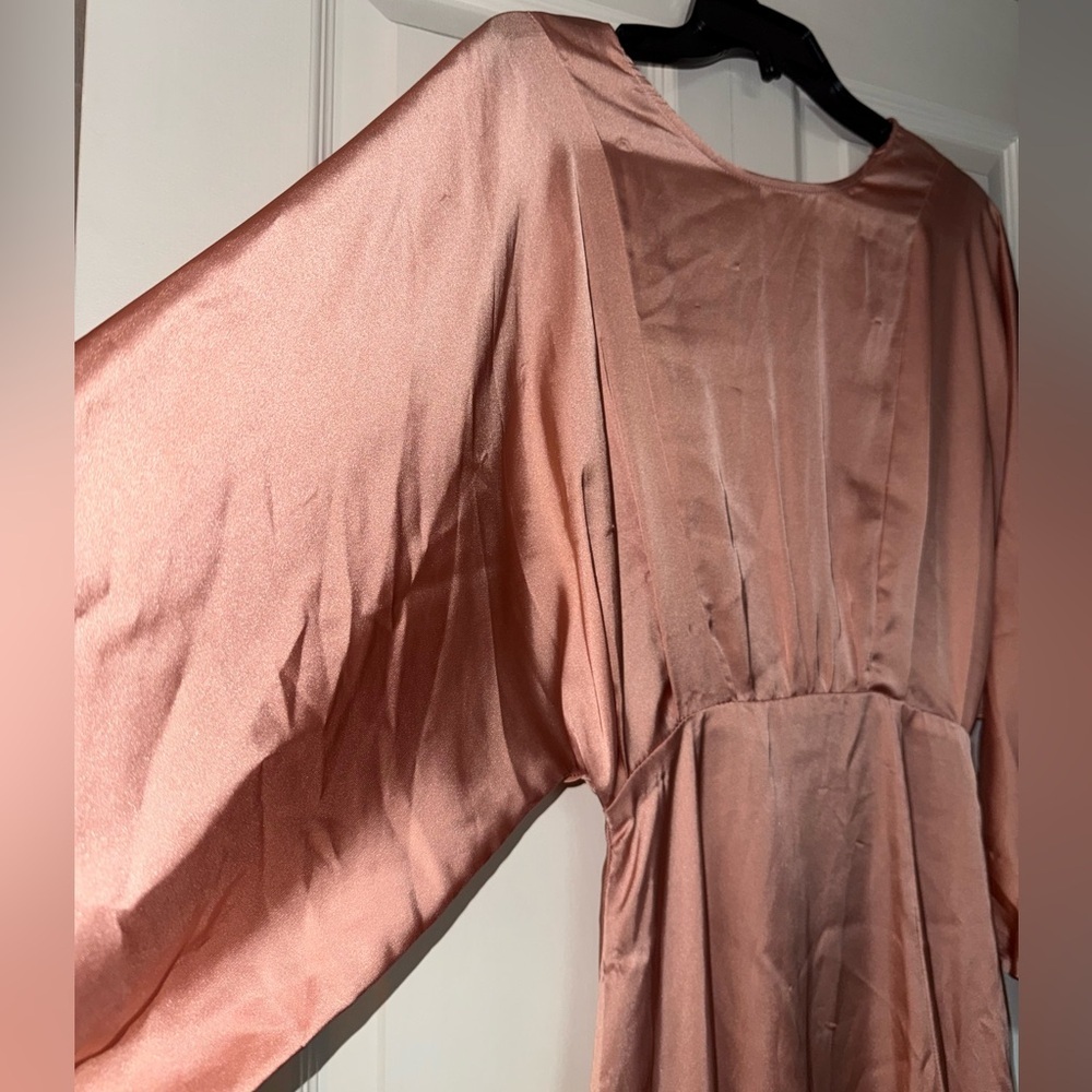 Astr Blush Satin Gown - Picture 4 of 10